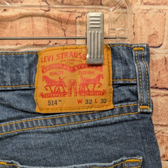 Levi's 514 Classic Blue Denim Jeans Size W32 L32 - Picture 7 of 15